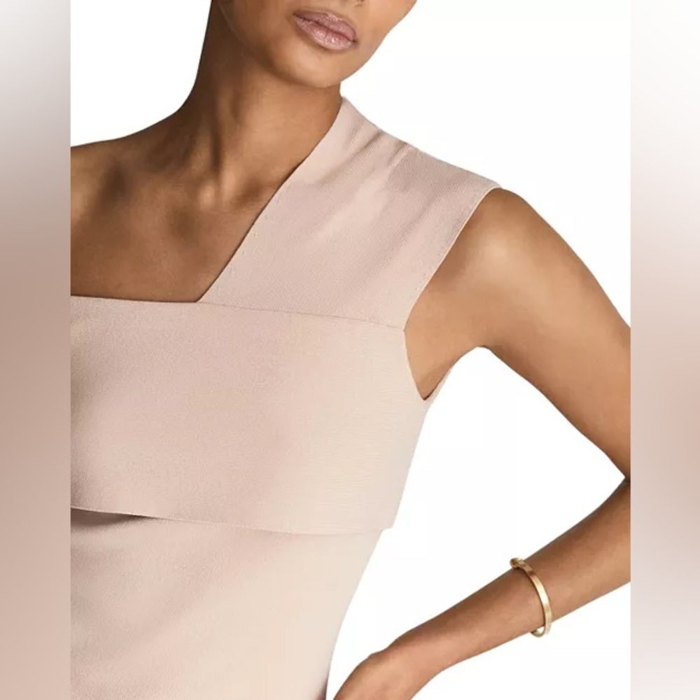 Reiss Blush One-Shoulder Drape Top - Picture 3 of 7